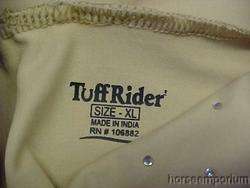 Tuff Rider Western Show Shirt Slinky Turtle neck Crystals Tan Ladies X 