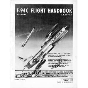  Lockheed F 94 C Aircraft Flight Manual Lockheed Books