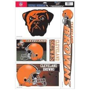 Cleveland Browns Decal Sheet Car Window Stickers Cling:  