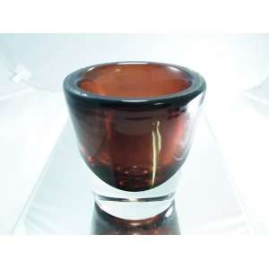   Glass   Artistic Selection   Brown Sommerso Heavy Art Vase: Everything