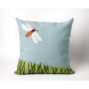    Dragonfly Rectangle Indoor/Outdoor Pillow in Aqua: Home & Kitchen