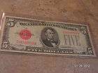 1928 F $5 United States Note Legal Tender Red Seal FULL
