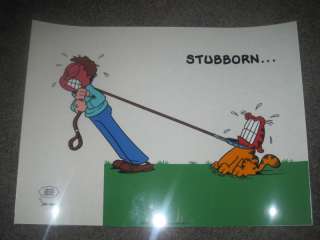 Garfield Stubborn Limited Edition Sericel   Jim Davis  
