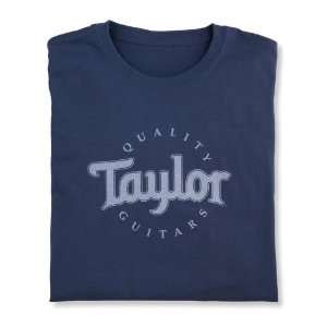  Taylor Guitars Blue Logo T S: Musical Instruments