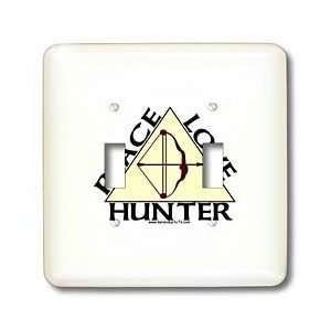 Deniska Designs WoW   Peace Love Hunter   Light Switch Covers   double 