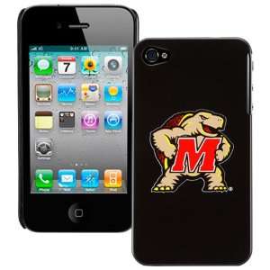    Maryland Terrapins Black Plastic iPhone 4 Cover