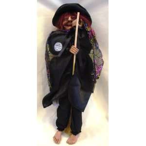   Cackling Halloween Witch Figurine with Light up Eyes