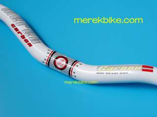 White MEREK MTB Full Carbon Riser Handlebar 31.8 x 645  