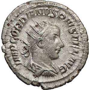  GORDIAN III 244AD Silver Ancient Roman Coin Providentia 