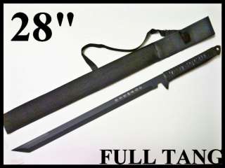 28 TANTO NINJA SHARP FULL TANG JAPANESE MACHETE SWORD  
