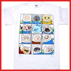 CN Adventure Time Face of Finn Mens T Shirt 4 Size  