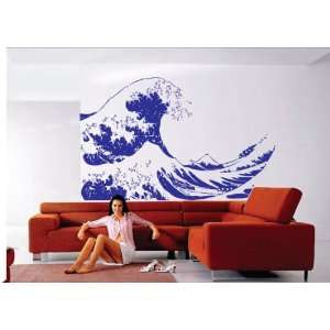  Huge Kanagawa Wave Wall Decal Hokusai Wall Decal Sticker 