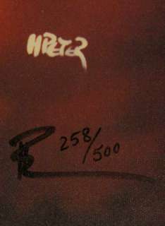 HENRI PETER Fine Art Canvas STORYTELLER #258/500   Signed & Numbered 
