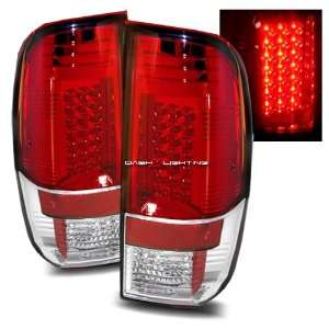  08 09 Ford F450 LED Tail Lights   Red Clear Automotive
