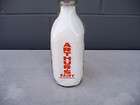 arthur s dairy orange lettered quart milk bottle waynes expedited