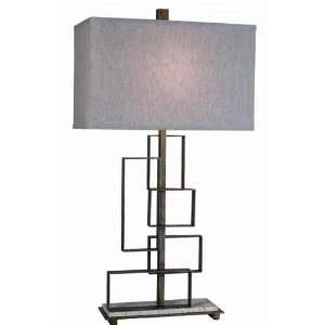 com Trend Lighting TT5274 One Light Silver Table Lamp Antique Silver 