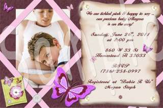 Baby Shower Minnie Mouse Pink Custom Photo Invitations  