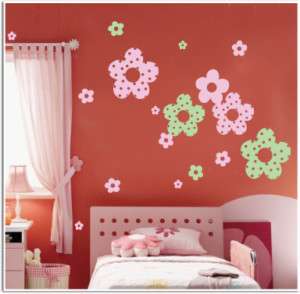 Vinyl Wall Art Decal Sticker flower for kids/girls room  
