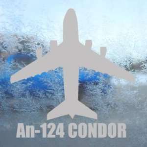  An 124 CONDOR Gray Decal Military Soldier Window Gray 