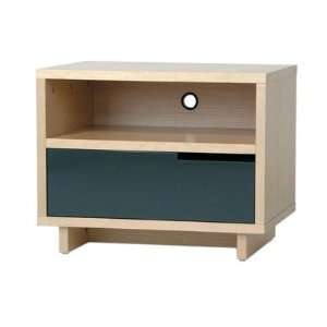  licious Bedside Table Wood Maple, Drawer Color Ivory