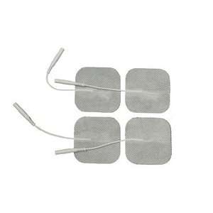Packs of 4 Premium White Cloth 1.75 X 1.75 Inch Electrodes Premium 