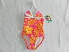 NWT Girls ROXY Teenie Wahine Swimsuit Pink Yellow 2T