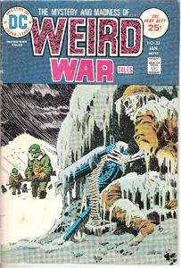 Weird War Tales # 33 FN  Bronze Age DC War Horror Comics 1973  