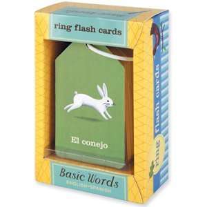    Basic Words Spanish/English Flash Card Ring Arts, Crafts & Sewing
