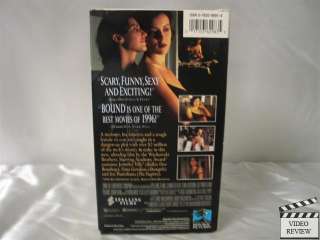 Bound VHS Jennifer Tilly, Gina Gershon, Joe Pantoliano 017153629835 