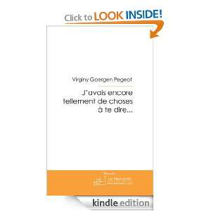   French Edition) Virginy Goergen Pegeot  Kindle Store