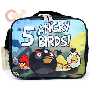 Angry Birds School Lunch Bag /Insulated Box  Black Bird  