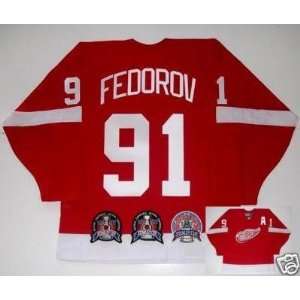  SERGEI FEDOROV Detroit Red Wings STANLEY CUP JERSEY CCM 