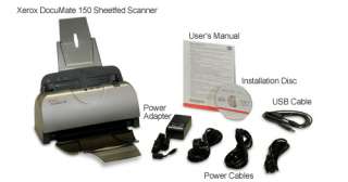 Xerox DocuMate 150 Sheetfed Scanner 18ppm 785414111190  
