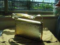NEW LOUIS VUITTON GOLD SUHALI LAIMABLE EVENING BAG  