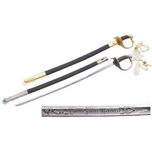  United States Marines Sword Gold: Sports & Outdoors