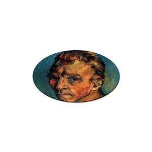  Self Portrait By Vincent Van Gogh Oval Sticker Everything 
