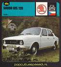 1976 1977 1978 SKODA 105/120 Czech Car AUTO RALLY CARD