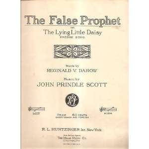   Sheet Music The False Prophet John P Scott 138 