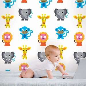     French Bull Jungle Party Temporary Wallpaper