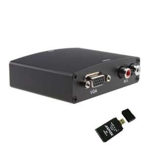  HDMI input to VGA Video R/L RL Audio Converter Adapter 