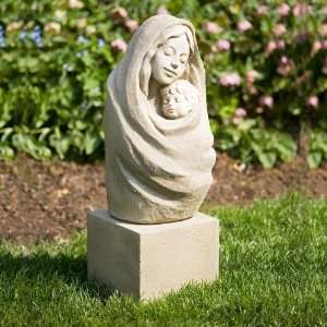   Cast Stone Garden Statue Brownstone, Brownstone Patio, Lawn & Garden
