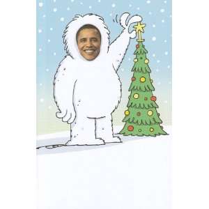   Humor Obama Happy Holidays From Me and the Obama   Nable Snowman