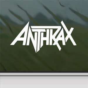  Anthrax White Sticker Rock Band Car Vinyl Window Laptop 