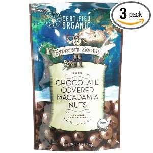Explorers Bounty dark Chocolate Covered Macadamia Nuts, 4.1 Ounce Bag 