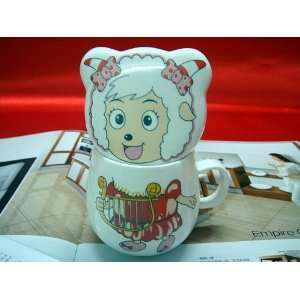  Chinese Cartoon Series Children Milk Mug Cup with Lid 