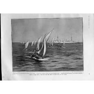  Navy Sport Yacht Race King Of Portugal Cup Lagos 1905 