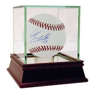 EDUARDO NUNEZ SIGNED OFFICIAL MLB BALL w/ GLASS CASE  