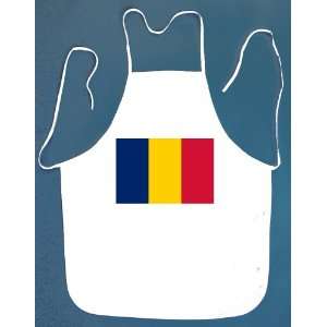  Chad Flag BBQ Barbeque Apron with 2 Pockets: Patio, Lawn 