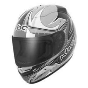  KBC FORCE RR RACE SIL_BLK LG MOTORCYCLE Full Face Helmet 