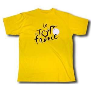  Tour de France logo yellow T shirt